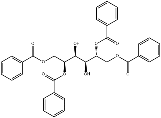 D-Glucitol 1,2,5,6-tetrabenzoate,20963-95-5,结构式