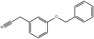 3-ベンジルオキシフェニルアセトニトリル 化学構造式