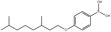 4-(3,7-二甲基辛氧基)苯硼酸, 209673-75-6, 结构式