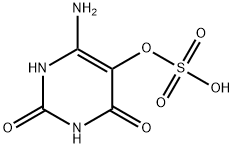 SULFURIC ACID MONO-(4-AMINO-2,6-DIHYDROXY-PYRIMIDIN-5-YL) ESTER, 209679-05-0, 结构式