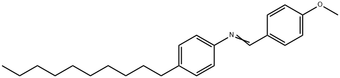 P-METHOXYBENZYLIDENE P-DECYLANILINE 结构式