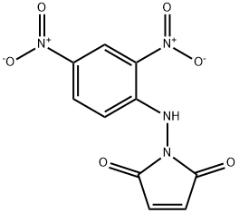 N-(2,4-ジニトロフェニルアミノ)マレイミド 化学構造式