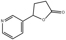 (-5-(3-Pyridyl)tetrahydro-2-furanone Structure