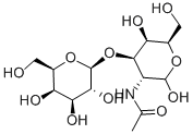 2-乙酰氨基-2-脱氧-3-O-(Β-D-吡喃半乳糖基)-D-吡喃半乳糖 结构式