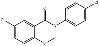 6-Chloro-3-(4-chlorophenyl)-2H-1,3-benzoxazin-4(3H)-one Structure
