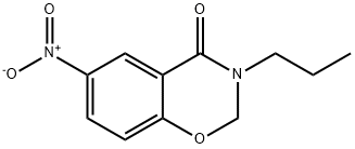6-Nitro-3-propyl-2H-1,3-benzoxazin-4(3H)-one Struktur