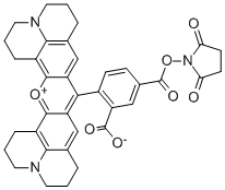 5-羧基-X-罗丹明 SE, 209734-74-7, 结构式