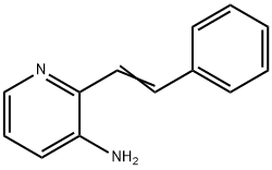 3-Pyridinamine, 2-(2-phenylethenyl)- Structure