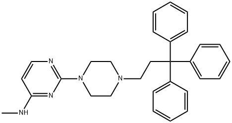 4-(Methylamino)-2-[4-(3,3,3-triphenylpropyl)-1-piperazinyl]pyrimidine Structure