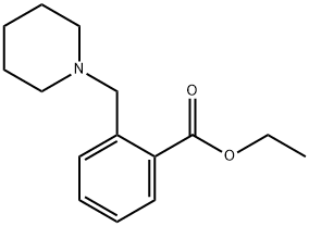 Benzoic acid, 2-(1-piperidinylMethyl)-, ethyl ester Struktur