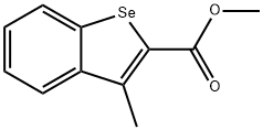 3-Methylbenzo[b]selenophene-2-carboxylic acid methyl ester 结构式
