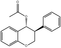 trans-Isoflavan-4-ol acetate 结构式