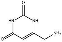 2,4(1H,3H)-Pyrimidinedione, 6-(aminomethyl)- (9CI) Struktur