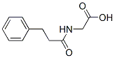 3-Phenylpropionylglycine Struktur