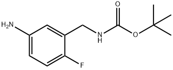 TERT-BUTYL 5-AMINO-2-FLUOROBENZYLCARBAMATE Struktur