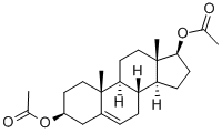 二酢酸アンドロスタ-5-エン-3β,17β-ジイル 化学構造式