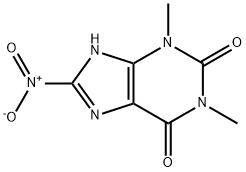 1,3-二甲基-8-硝基-1H-嘌呤2,6(3H,9H)-二酮 结构式