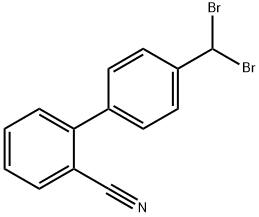 4'-(Dibromomethyl)-[1,1'-Biphenyl]-2-Carbonitrile Struktur