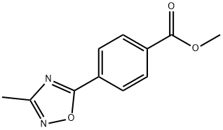Methyl 4-(3-methyl-1,2,4-oxadiazol-5-yl)benzoate, 209912-44-7, 结构式