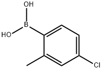 4-氯-2-甲基苯硼酸,209919-30-2,结构式