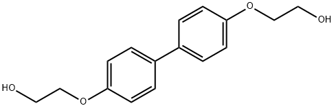 2,2'-[[1,1'-biphenyl]-4,4'-diylbis(oxy)]bisethanol  Struktur