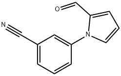 3-(2-FORMYL-1H-PYRROL-1-YL)BENZONITRILE 化学構造式