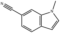1-甲基-1H-吲哚-6-甲腈, 20996-87-6, 结构式