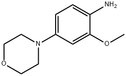 2-メトキシ-4-モルホリノアニリン 化学構造式