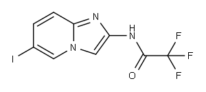 Acetamide, 2,2,2-trifluoro-N-(6-iodoimidazo[1,2-a]pyridin-2-yl)- Structure