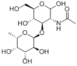 2-ACETAMIDO-2-DEOXY-3-O-(ALPHA-L-FUCOPYRANOSYL)-D-GLUCOPYRANOSE Structure