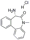 (S)-5-甲基-7-氨基-5,7-二氢-6H-二苯并[B,D]氮杂环庚烷-6-酮盐酸盐, 209984-55-4, 结构式