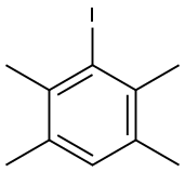 3-碘-1,2,4,5-四甲基苯, 2100-25-6, 结构式