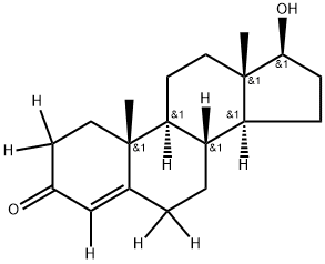 氘代睾酮, 睾酮-D5,21002-80-2,结构式