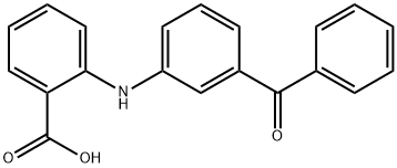 2-[(3-ベンゾイルフェニル)アミノ]安息香酸 化学構造式