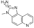 2-Amino-3-methyl-3H-imidazo[4,5-F]quinoline-2-13C Structure