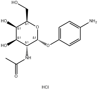 4-AMINOPHENYL 2-ACETAMIDO-2-DEOXY-ALPHA-D-GALACTOPYRANOSIDE HYDROCHLORIDE Structure