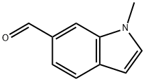 1-メチル-1H-インドール-6-カルバルデヒド 化学構造式