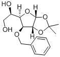 3-O-BENZYL-1,2-O-ISOPROPYLIDENE-ALPHA-D-GLUCOFURANOSE Struktur