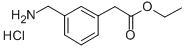 3-aminomethylphenylacetic acid ethyl ester(HCl) Structure