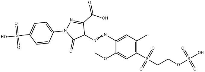 4,5-dihydro-4-[[2-methoxy-5-methyl-4-[[2-(sulphooxy)ethyl]sulphonyl]phenyl]azo]-5-oxo-1-(4-sulphophenyl)-1H-pyrazole-3-carboxylic acid|