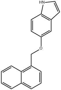 5-(1-NAPHTHYLMETHYLOXY)INDOLE, 210160-44-4, 结构式