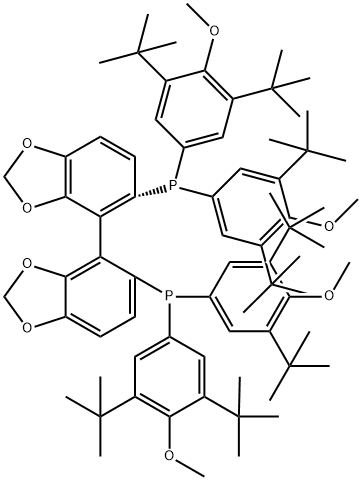 (S)-(+)-DTBM-SEGPHOS(regR) 化学構造式