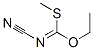 Cyanoimidothiocarbonic acid O-ethyl S-methyl ester Struktur