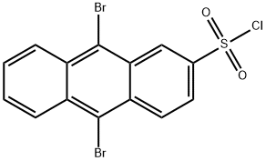 9,10-ジブロモアントラセン-2-スルホニルクロリド 化学構造式