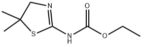 2-Thiazoline-2-carbamic  acid,  5,5-dimethyl-,  ethyl  ester  (8CI) 结构式