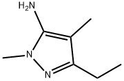 5-エチル-2,4-ジメチル-2H-ピラゾール-3-イルアミン 化学構造式