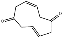 (3E,8Z)-3,8-シクロデカジエン-1,6-ジオン 化学構造式
