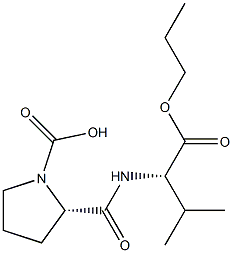 N-(1-Carboxy-L-prolyl)-L-valine ethyl methyl ester,21026-88-0,结构式