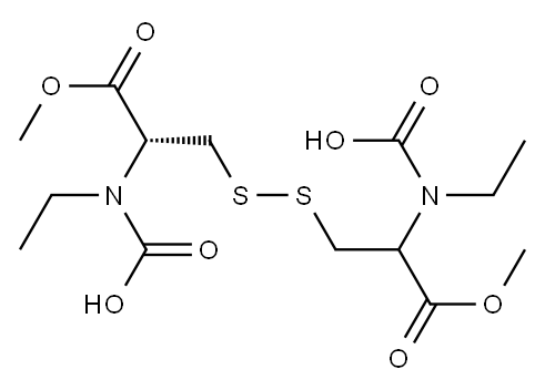 N,N'-Bis(ethoxycarbonyl)-L-cystine dimethyl ester Structure