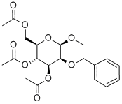 Methyl 2-O-Benzyl-3,4,6-tri-O-acetyl-b-D-mannopyranoside Structure